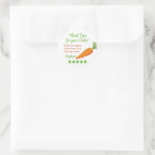 Grocery Delivery Service Thank You Review Stars Runder Aufkleber (Tasche)