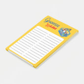 GROCERY LIST POST-IT KLEBEZETTEL (angewinkelt)