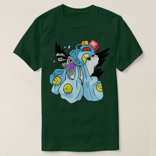 Grocery Pigeon T-Shirt (Design vorne)