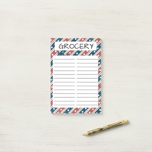 GROCERY STORE POST-IT KLEBEZETTEL (Auf Schreibtisch)