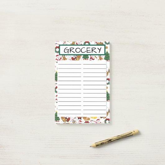 GROCERY STORE POST-IT KLEBEZETTEL (Auf Schreibtisch)