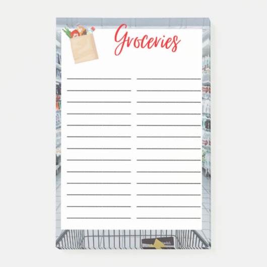 GROCERY STORE POST-IT KLEBEZETTEL (Vorderseite)