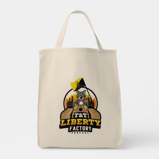 Grocery Tote Bag von T&T Liberty Factory Tragetasche (Rückseite)