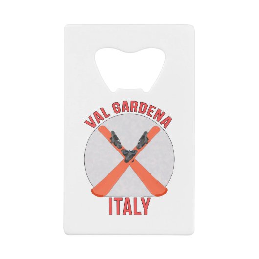 Gröden, Italien Geldbeutel Flaschenöffner (Vorderseite)