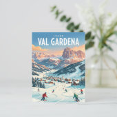 Gröden Italien Postkarte (Stehend Vorderseite)