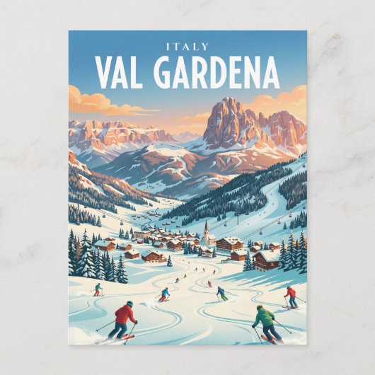 Gröden Italien Postkarte (Vorderseite)