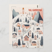 Gröden Skiort Postkarte (Vorne/Hinten)