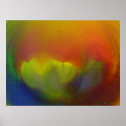 Gröden unter Glas Poster (Vorne)