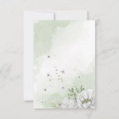 Grödner Kranz mit weißer Blume dank Karte (Rückseite)