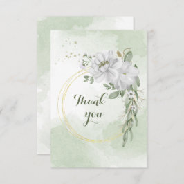 Grödner Kranz mit weißer Blume dank Karte