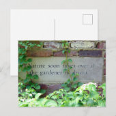 Grödner- und Naturquotation Postkarte (Vorne/Hinten)