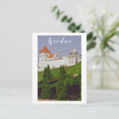 Grodno Belarus Architektur Burg Stadtansicht Postkarte (Stehend Vorderseite)