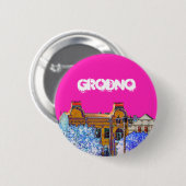 Grodno Belarus Architektur Button (Vorne & Hinten)