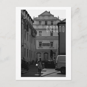 Grodno Belarus Architektur Minimalismus Monochrome Postkarte