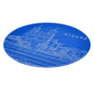 Grodno Belarus Architektur Stadt Stadtansicht Kath Schneidebrett