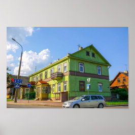 Grodno Belarus Architektur Stadt Stadtbild Straße Poster
