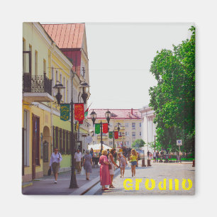 Grodno Belarus Architektur Stadt Straße Magnet
