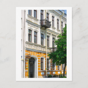 Grodno Belarus Architektur Stadtfassade Details Postkarte