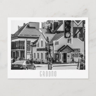 Grodno Belarus City Architecture Street View Postkarte