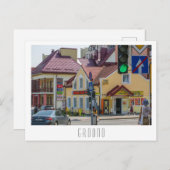 Grodno Belarus City Architecture Street View Postkarte (Vorne/Hinten)