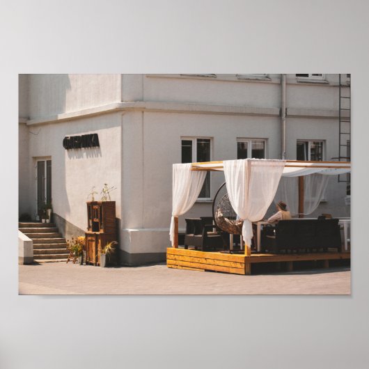 Grodno Belarus Stadt Architektur Leben Menschen Poster (Vorne)