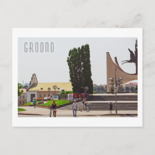 Grodno Belarus Stadt Architektur Leben Postkarte
