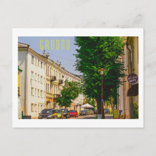 Grodno Belarus Stadt Architektur Leben Postkarte
