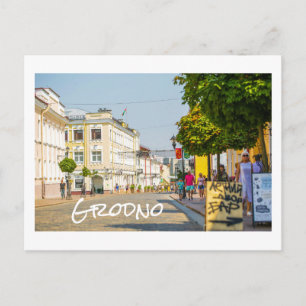 Grodno Belarus Stadt Architektur Leben Sovetskaya Postkarte