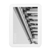 Grodno Weißrussland Sowjetarchitektur Minimalismus Magnet (Vertikal)