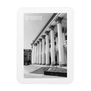 Grodno Weißrussland Sowjetarchitektur Minimalismus Magnet
