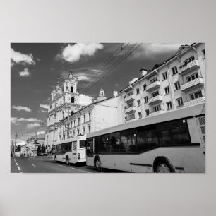 Grodno Weißrussland Stadtbild Stadt Aussicht Poster