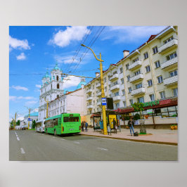 Grodno Weißrussland Stadtbild Stadt Aussicht Poster