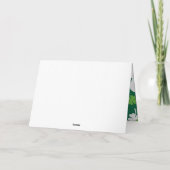 Groen klavertje vier blaadjes. St. Patrick's Day Karte (Rückseite)