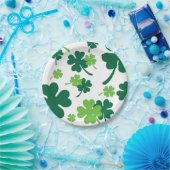 Groen klavertje vier blaadjes. St. Patrick's Day Pappteller (Party)