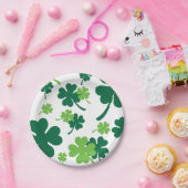 Groen klavertje vier blaadjes. St. Patrick's Day Pappteller (Party)