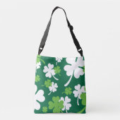 Groen klavertje vier blaadjes. St. Patrick's Day Tragetaschen Mit Langen Trägern (Rückseite)