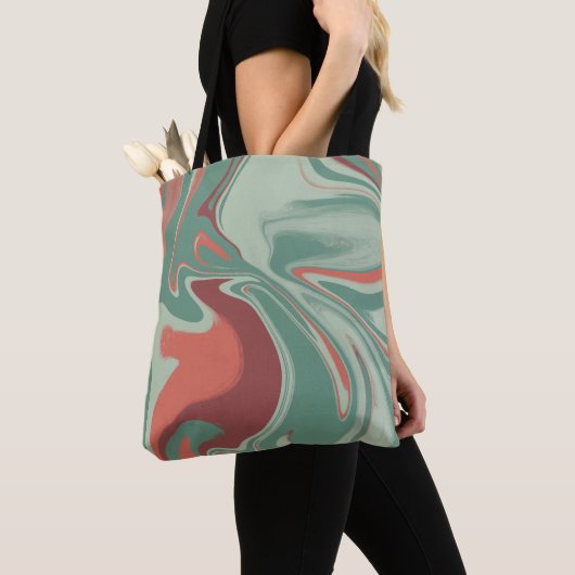 Groen oranje grafisch design tasche (Von Nahem)