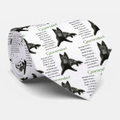 Groenendael Belgisches Schaffenhund Krawatte (Gerollt)