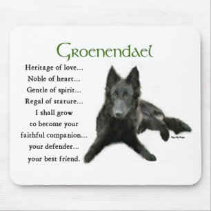 Groenendael Belgisches Schaffenhund Mousepad