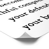 Groenendael Belgisches Schaffenhund Poster (Ecke)