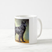 Groenendael Belgium Shepherd Dog Kaffeetasse (VorderseiteRechts)
