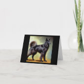 Groenendael Belgium Shepherd Dog Karte (Vorderseite)