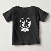 Groggy Glitch Face Baby T-shirt (Vorderseite)