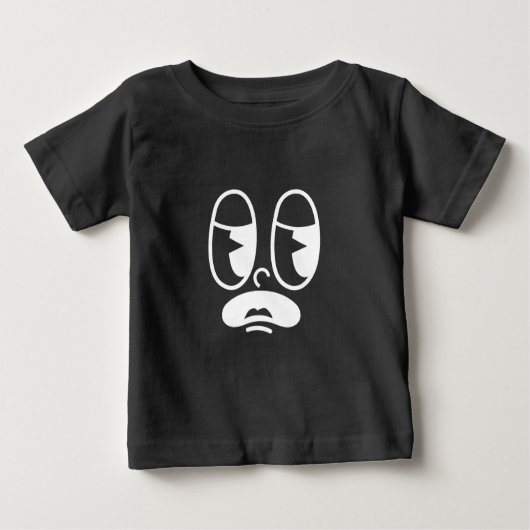 Groggy Glitch Face Baby T-shirt (Vorderseite)