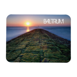 Groin, Breakwater, Baltrum Island, Ostfrisia Po Magnet