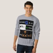 Grok4 Künstliche Intelligenz Ideenvollkommener T - Sweatshirt (Vorne ganz)