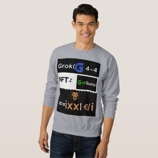 Grok4 Künstliche Intelligenz Ideenvollkommener T - Sweatshirt (Vorne ganz)