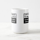 Groll Halten Lustiger Becher Kaffeetasse (Mittel)