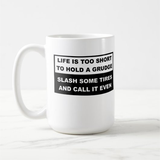 Groll Halten Lustiger Becher Kaffeetasse (Links)