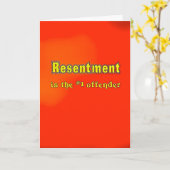 'Groll ist die #1 Offender'Funny Karte (Gelbe Blume)